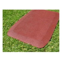 Rubber Wear Mats - 1.5 Inch Fanny Pads (2 Pack) - Playground Safety Flooring, Gym Equipment Pad, 23x38 Inch, Red