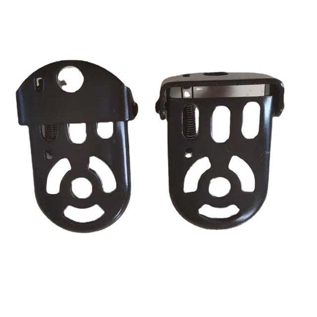 Eigraketly 2 piezas de repuesto para reposapiés de bicicleta, reposapiés plegable de acero, pedales, accesorios, actualización modificada Ciclismo Negro Eigraketly OD029733-01