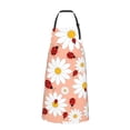 thumbnail image 2 of Lsque Daisy and Ladybug Waterproof Apron Chef Aprons for Men Heavy Duty Chemical Work Apron Extra Long Grilling Aprons with Adjustable Bib Apron, 2 of 9
