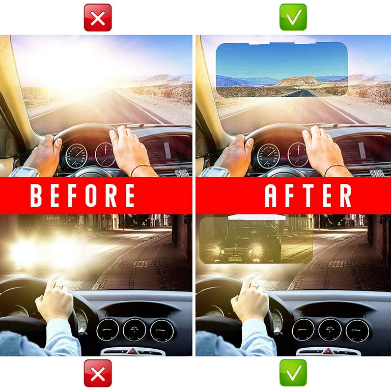 VONTER Car Sun Visor Extender 360 Rotatable Sun Visor Sun Shade Protection  from Sun Glare, Snow Blindness, UV Rays, Universal Fits Cars, SUVs and RVs  (2021 Upgrade) 