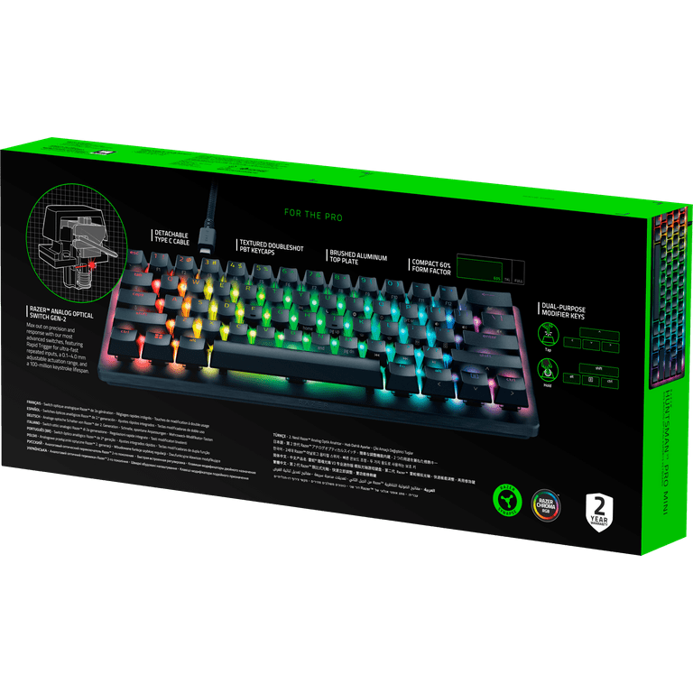 60% Compact Keyboard for Pros - Razer Huntsman V3 Pro Mini