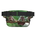 thumbnail image 3 of Balery Australian White Tree Frog Sitting on Branch Mochila Cinturón para Mujeres y Hombres, Bolsa de Cintura Impermeable de Doble Capa con Correa, 3 of 9