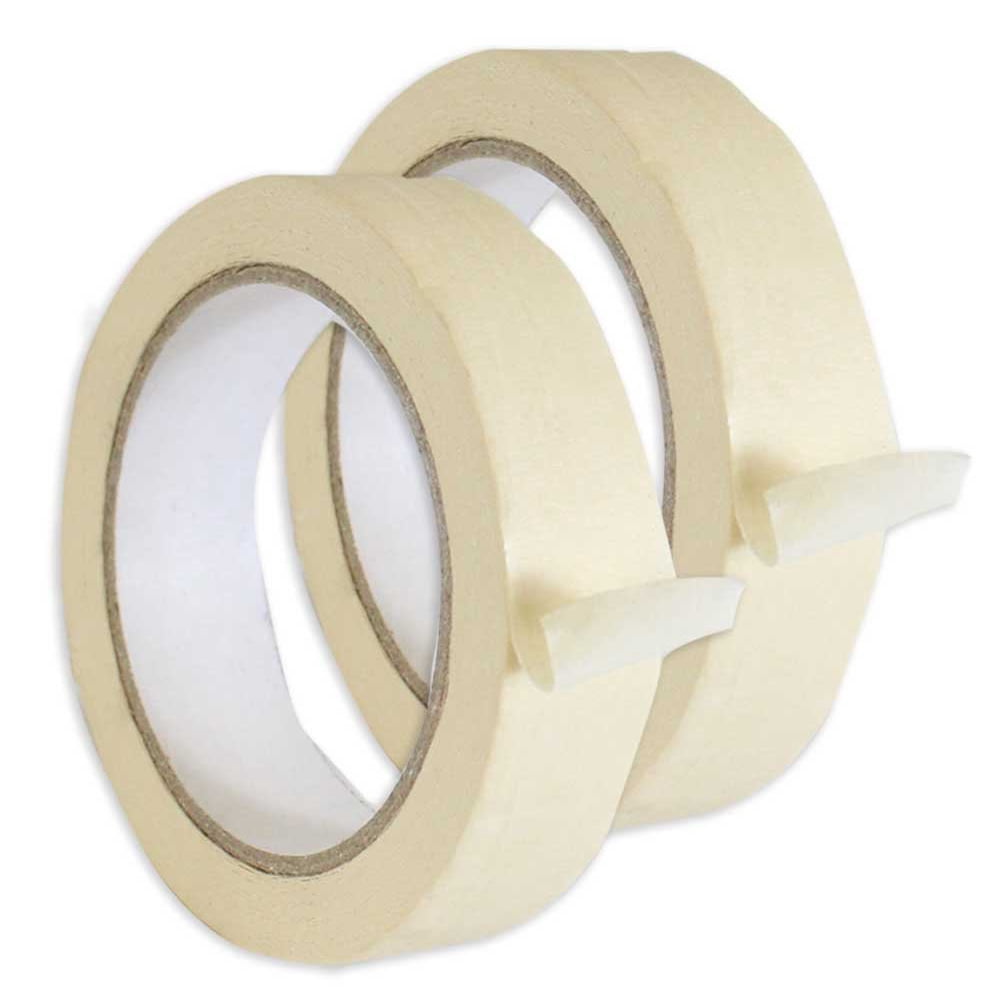 Roll of Beige Masking Tape1 Inch Wide X 30 Meters Long