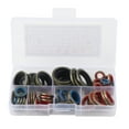 thumbnail image 1 of 80pcs Sealing Gasket Washer Good Sealing Performance Various Models Oil Heat Corrosion Resistant O‑Ring Assortment Kits, 1 of 14
