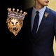 thumbnail image 5 of Broche de cabeza Zulema con insignia de corona oro, 5 of 8