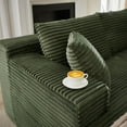 thumbnail image 4 of Miniyam L-Shaped Cloud Sectional Sofa with Deep Seat, No Assembly Required, Modular Couches Sleeper for Living Room, Bedroom, Apartment (Green, Left Facing Chaise), 4 of 8