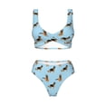thumbnail image 4 of Daiia German Shepherd Dog Women's Bikini Set Two Piece Swimsuit High Waisted Bikini Adjustable Straps Bikini Perfect for Beach, Pool, and Summer Vacation-X-Large, 4 of 9