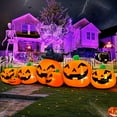 thumbnail image 2 of Halloween Inflatable Decoration Black Cat Eating Pumpkin Decoration Outdoor Holiday Decor, LED Lights Blow Up Halloween Yard Decorations, Inflatables Outdoor for Holiday Garden Lawn Indoor Party Deco, 2 of 5