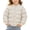 Beige, variant on Kids Quilted Jackets Warm Snap Button Puffer Coat Printed Lightweightful Padded Jacket Long Sleeve Snap Button Closure Quilted Inner Wear Layering Fall Winter Coat for Children