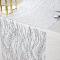 thumbnail image 3 of Organza Sliver Table Runner 11 Inch x 394 Inch Reusable Table Runners for Wedding Bridal Shower Baby Shower Birthday Thanksgiving Christmas Halloween Party Decorations,1 Roll, 3 of 8
