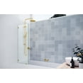 thumbnail image 4 of Glass Warehouse GW-BF-21.5-PB Vela 58-1/4" High X 21-1/2" Wide Shower Screen Frameless Tub, 4 of 7