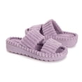 thumbnail image 7 of MUK LUKS Women's Double Strap Slide-Cloud Ribbed Terry Slipper, 7 of 7