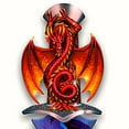 thumbnail image 2 of The Bradford Exchange Dragons Lair Knife Realm of Dragons Knife Wall Decor Collection Issue #1 by Matthew Stawicki 10.5-inches, 2 of 4