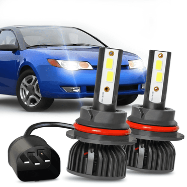 For Saturn Ion 2003-2007 LED Headlight Bulbs 6000K High/Low Beam 2pcs