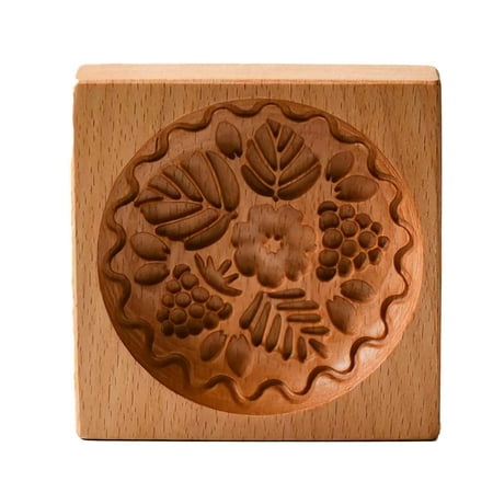 

Cookie Embossing Mold Wooden Cookie DIY Mold Non-Sticky Baking Molds，Gingerbread Mold，Pine Cone Mold，Cake Mold Suitable for Christmas Birthday Family Gatherings (Little Bird)