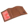 thumbnail image 6 of Leo Zodiac Sign RFID Blocking Cowhide Leather Men's Bifold Trifold Wallet Logo Trifold, 6 of 7