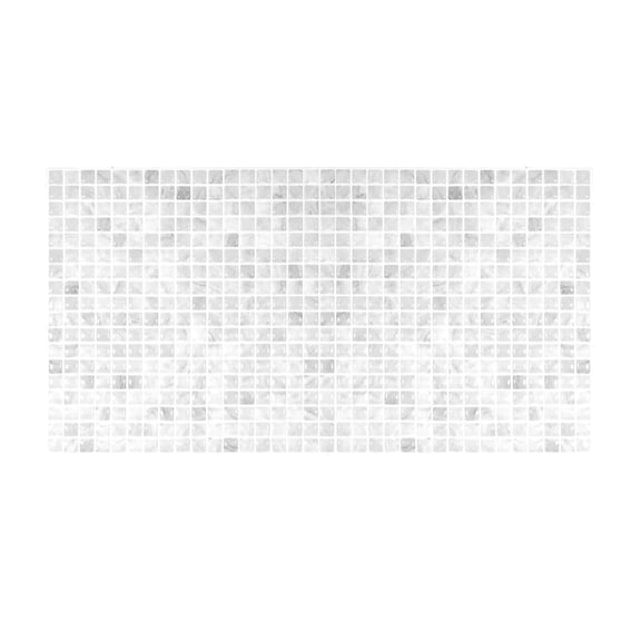 Open Box Smart Tiles Minimo Marble Gray 22.56 in. X 11.58 in. Vinyl Peel and Stick Tile (3.57 Sq. Ft./ 2-pack), White and Gray