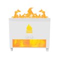 thumbnail image 3 of Humidificador de aire con llama de simulación, purificación de aire con tanque de agua de 200 ml (blanco) Hugtrwg Libre de BPA, 3 of 6