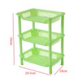 thumbnail image 3 of Organizador de cocina de 3 capas, estante de almacenamiento de artículos diversos ensamblado de plástico de alta calidad, estante de baño, organización del hogar, 3 of 5