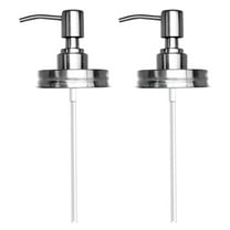 LEDMOMO Soap Dispensers For Bathroom Lotion Pump Dispenser Silver 2Pcs 70#