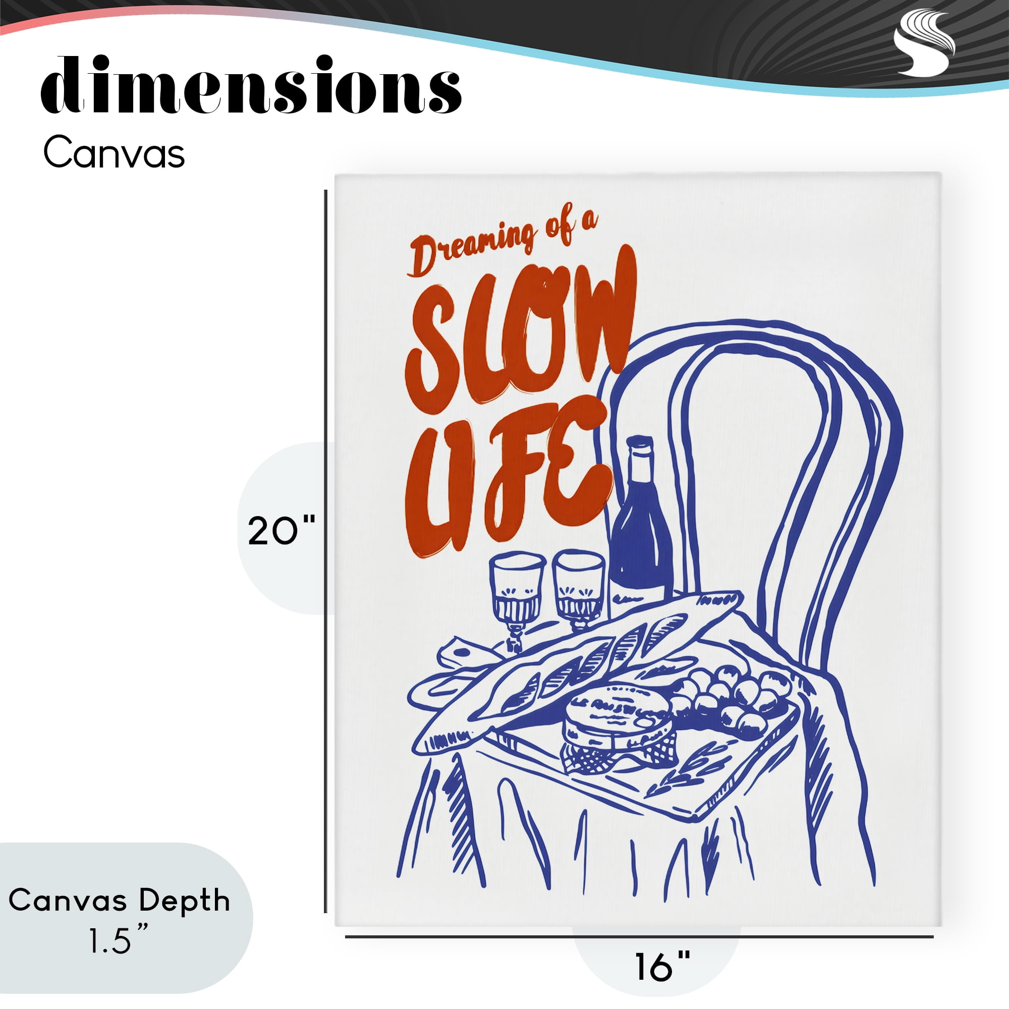 Stupell Industries Dreaming Of A Slow Life Canvas Wall Art, design by The Prints Vibe