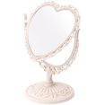 thumbnail image 3 of Tabletop Vanity Mirror Double-Sided 360°Rotation Heart-shaped Makeup Mirror, 3 of 8