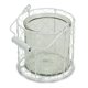 thumbnail image 2 of Jar Cheung's 15S001WL - Cesta redonda de cristal en alambre blanco (14 x 14 x 13 cm), 2 of 3