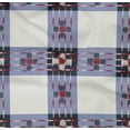 thumbnail image 4 of oneOone Organic Cotton Poplin Twill Fabric Check Ikat Printed Craft Fabric BTY 42 Inch Wide, 4 of 4