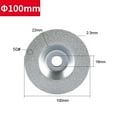 thumbnail image 2 of Angle Grinder Dry Grinding Disc Diamond Cutting Disc Marble Bowl Grinding Disk Silver A, 2 of 7