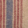 thumbnail image 4 of DII French Blue / Barn Red Middle Stripe Burlap Table Runner, 4 of 4