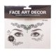 thumbnail image 5 of 8 Uds. Tatuajes de cara de Halloween maquillaje tatuaje temporal pegatinas ojos frente cuerpo calcomanías para carnaval fiesta de disfraces de Navidad, 5 of 5