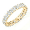 thumbnail image 3 of DIAMOND CLUB 3 Carat Lab Grown Diamond Oval Eternity Ring 14K Yellow Gold (VS1, F Color), Eternity Style Ring, 3 of 6