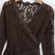 thumbnail image 4 of Suéteres para mujer,Top ajustado para mujer, jersey de manga larga con encaje, camisa informal con cuello en V, tejido elástico suave, ideal para uso diario y en casa, sopatenor, 4 of 7