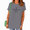 Grey, variant on UNISHE Women's Easy Going Soul Mind Vintage Dodo Light Faith Script Short Sleeve Crewneck Apricot Tops