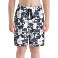 thumbnail image 2 of Cauagu Cartoon Raccoon Print Swim Trunks for Men,Youth Boys Swim Shorts Compression Liner Beach Shorts Boys' Swimming Shorts 7-20 Years Bathing Suit-Large, 2 of 7