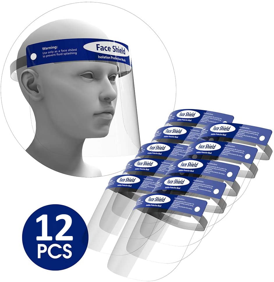 Full Face Covering Visor Mask Shield Protection Reusable Splash Guard Safety 