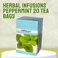 thumbnail image 2 of Herbal Infusions Peppermint 20 Tea Bags Each Individually Wrapped for Easy Brewing Men Women Refreshing Food Beverages Drinks Holiday Spring Gift Supplies - 1 Pack (20 count Total Servings), 2 of 7