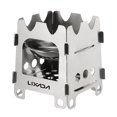 thumbnail image 1 of Lixada Camping Extérieur Portable Ultraléger Pliable en Acier Inoxydable Bois Alcool de Poche avec Plateau à Alcool Camping Pêche Randonnée Sac à Dos, 1 of 7