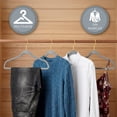 thumbnail image 5 of MAGMALIFE 50 Ganchos para Ropa de Terciopelo, Gancho Dorado Giratorio de 360 Grados, Adecuado para Todo Tipo de Ropa, Antideslizante (Gris), 5 of 5