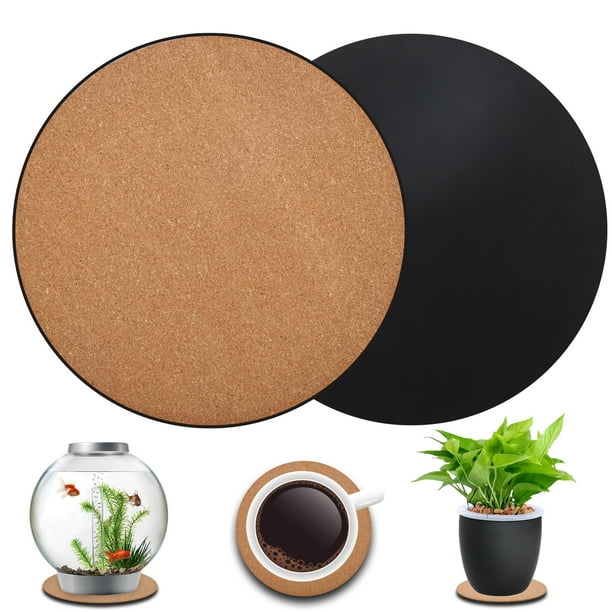 okwish Plant Mat Round Cork Flower Pot Mat Indoor And Outdoor Gardening