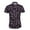 Black/Gray, variant on Monterey Club Women's Geometric Print Tailored Collar Short Sleeve Golf Polo Shirt #4522