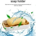 thumbnail image 5 of Walbest Bamboo Fiber Shower Soap Holder Draining Box Bathroom Soap Holder, 5 of 7