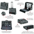 thumbnail image 3 of Gator Cases Creative Pro Series Nylon Carry Tote Bag for Apple 21.5" iMac Desktop Computer with Pull Handle and Wheels (G-CPR-IM21W), 3 of 4