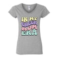 thumbnail image 2 of Wild Bobby Cheer Mom Era Women Standard V-Neck Tee, 2 of 6