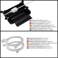 thumbnail image 4 of Caja impermeable para interiores y exteriores negra para cables de extensión y conexiones eléctricas (paquete de 4) - Caja protectora impermeable para enchufes eléctricos para coronas navideñas, 4 of 5