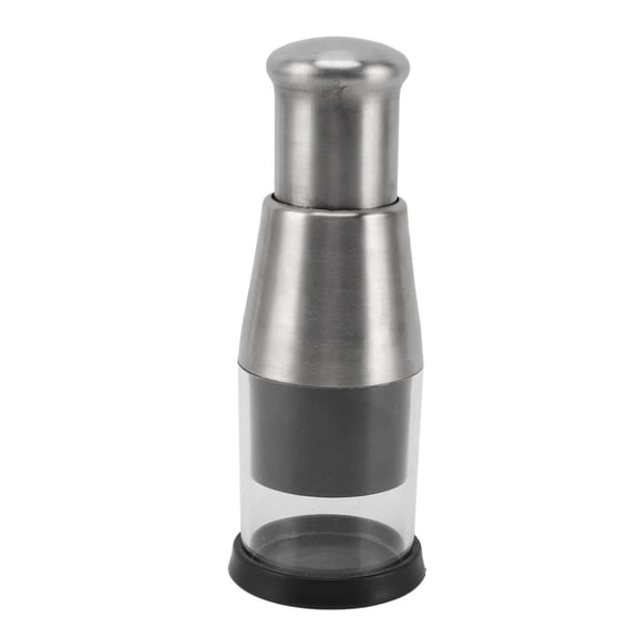 Yajisi Manual Hand Press Garlic Mincer, Stainless Steel Slap Chop Vegetable Chopper with Container (17x6x6cm)