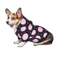 thumbnail image 7 of Xecao Pink Groovy Disco Ball Pattern Sweatshirts Winter Pet Dog Hoodie Puppy Coat Dog Sweaters Dog Clothes with Hat Dog Clothes Costume Outfit,Small Pets Wear-Medium, 7 of 7