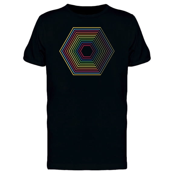 Hexagon Sound Waves Tee Men's -Image by Shutterstock