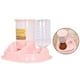 thumbnail image 5 of Dispensador automático de agua y comida para mascotas, cuenco de plástico para perros y gatos. Ideal para viajes. Rosa, 5 of 8