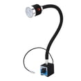thumbnail image 2 of Lámpara LED para máquina herramienta, base magnética de cuello de cisne flexible, iluminación blanca suave de alto brillo, luz para máquina de torno CNC, CA 220 V, 3 W, 2 of 14